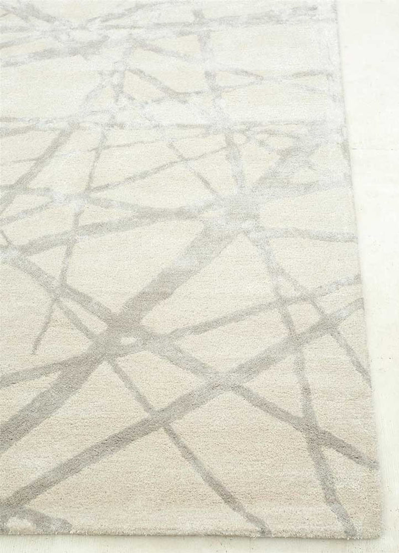 Alfombra de lana - 240 x 150 cm - crema