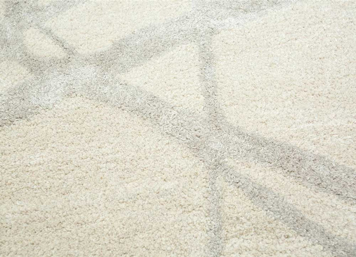 Alfombra de lana - 240 x 150 cm - crema