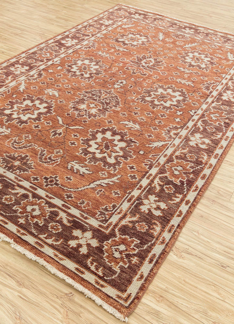 Alfombra de lana - 360 x 270 cm - naranja