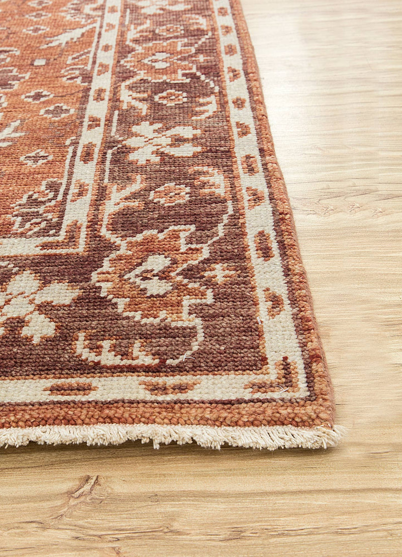 Alfombra de lana - 360 x 270 cm - naranja