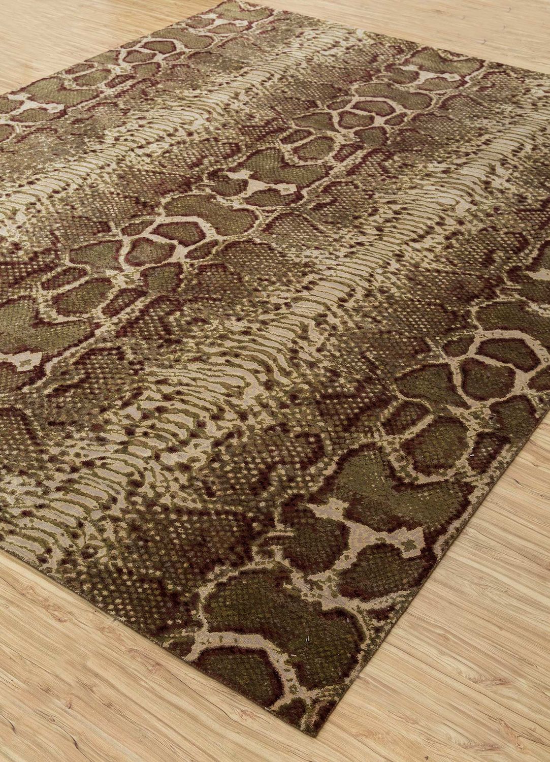Alfombra de lana - 300 x 240 cm - marrón
