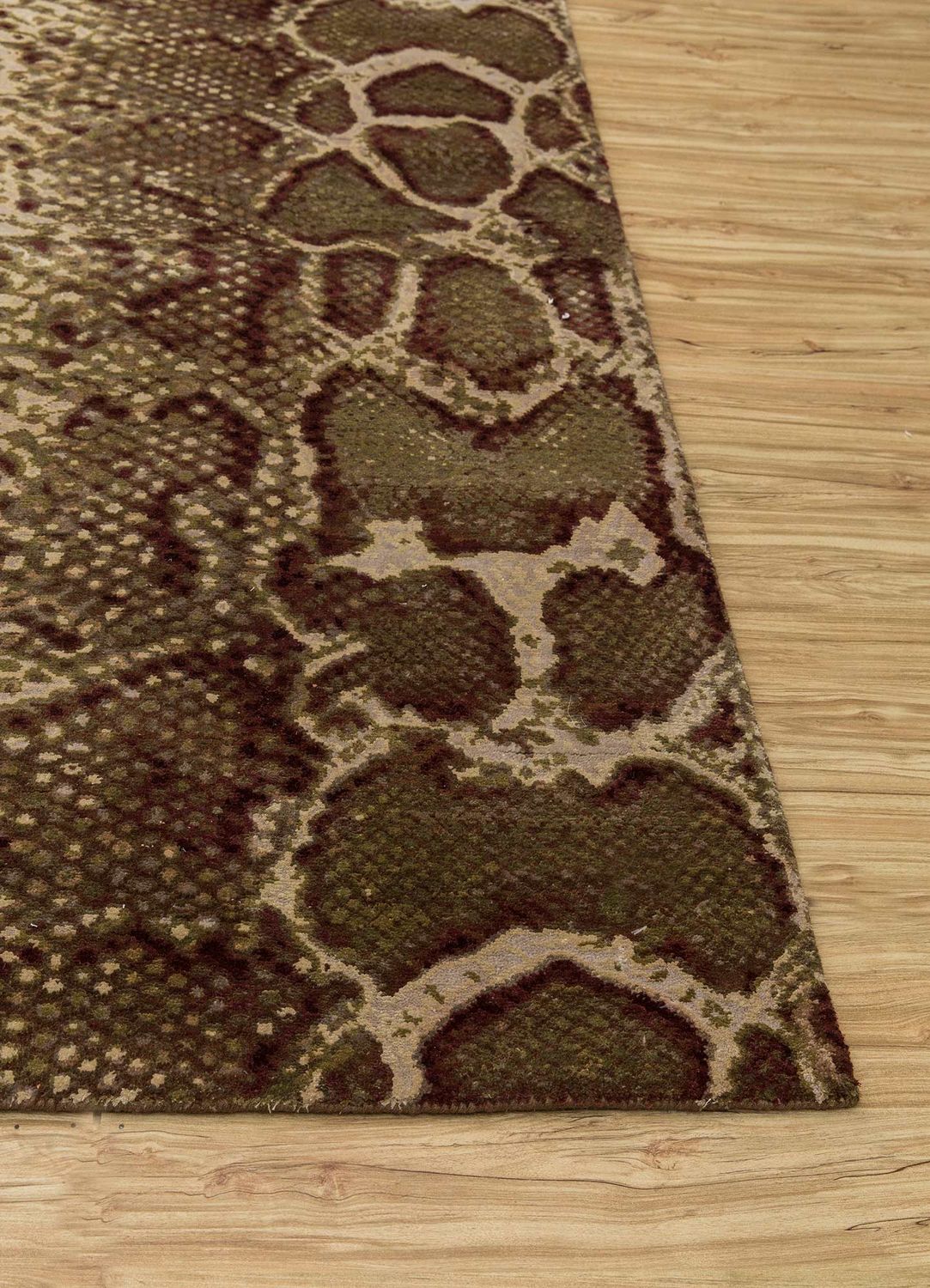 Alfombra de lana - 300 x 240 cm - marrón