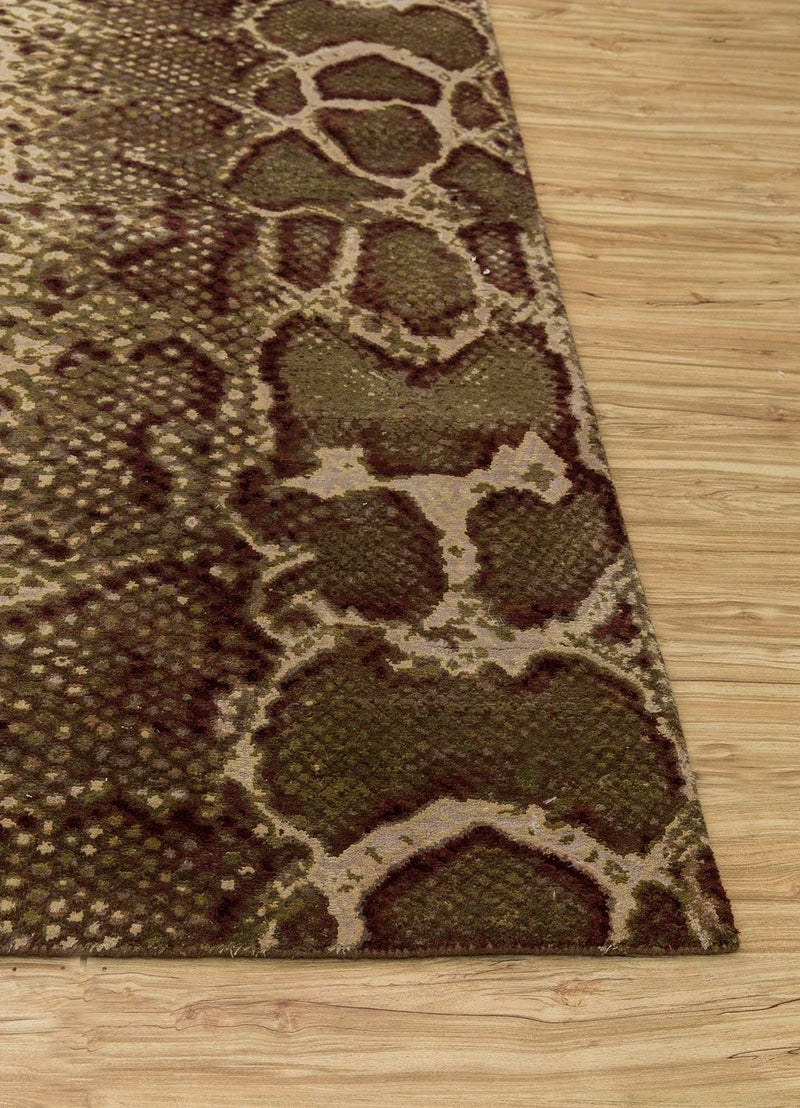 Alfombra de lana - 300 x 240 cm - marrón