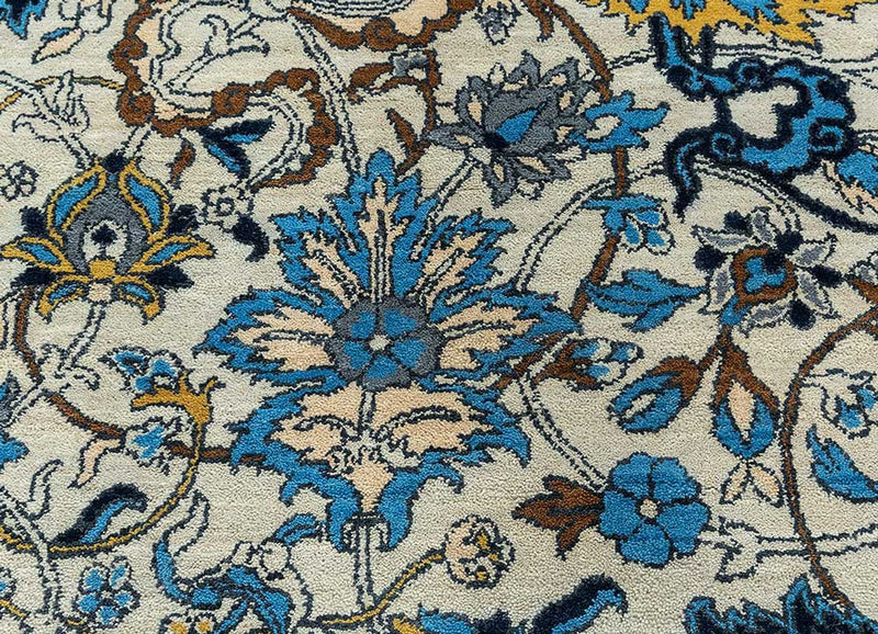 Alfombra de lana - 300 x 240 cm - azul
