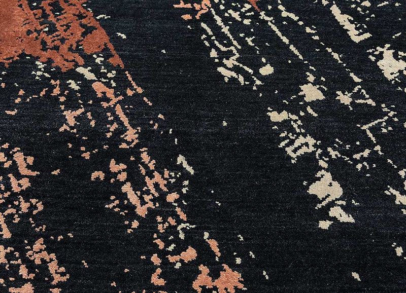 Alfombra de lana - 300 x 240 cm - negro