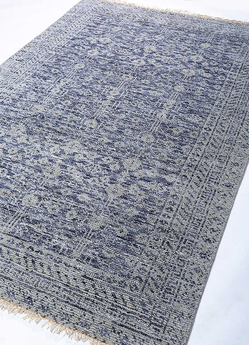 Alfombra de lana - 240 x 150 cm - azul