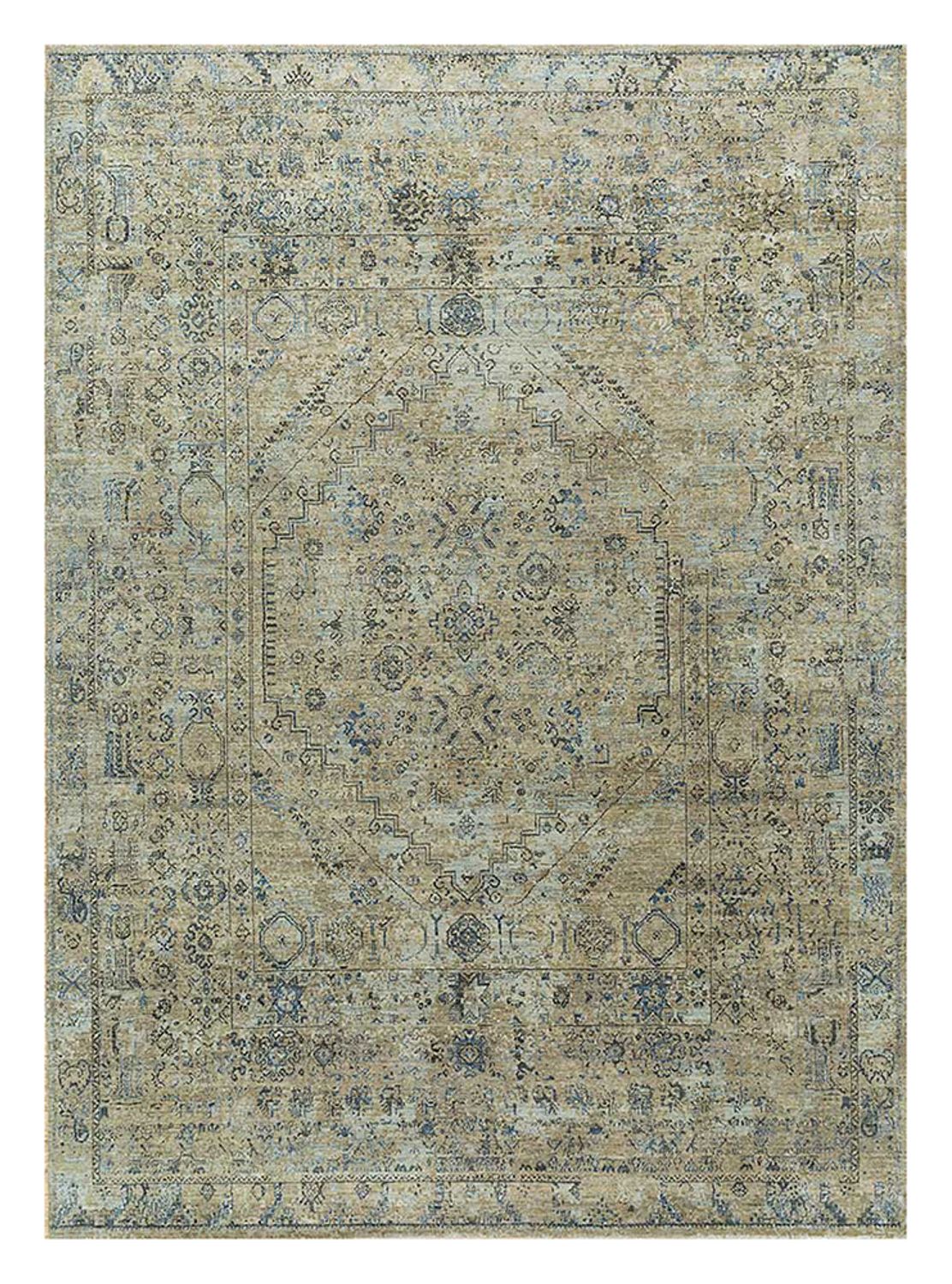 Alfombra de lana - 240 x 170 cm - verde menta