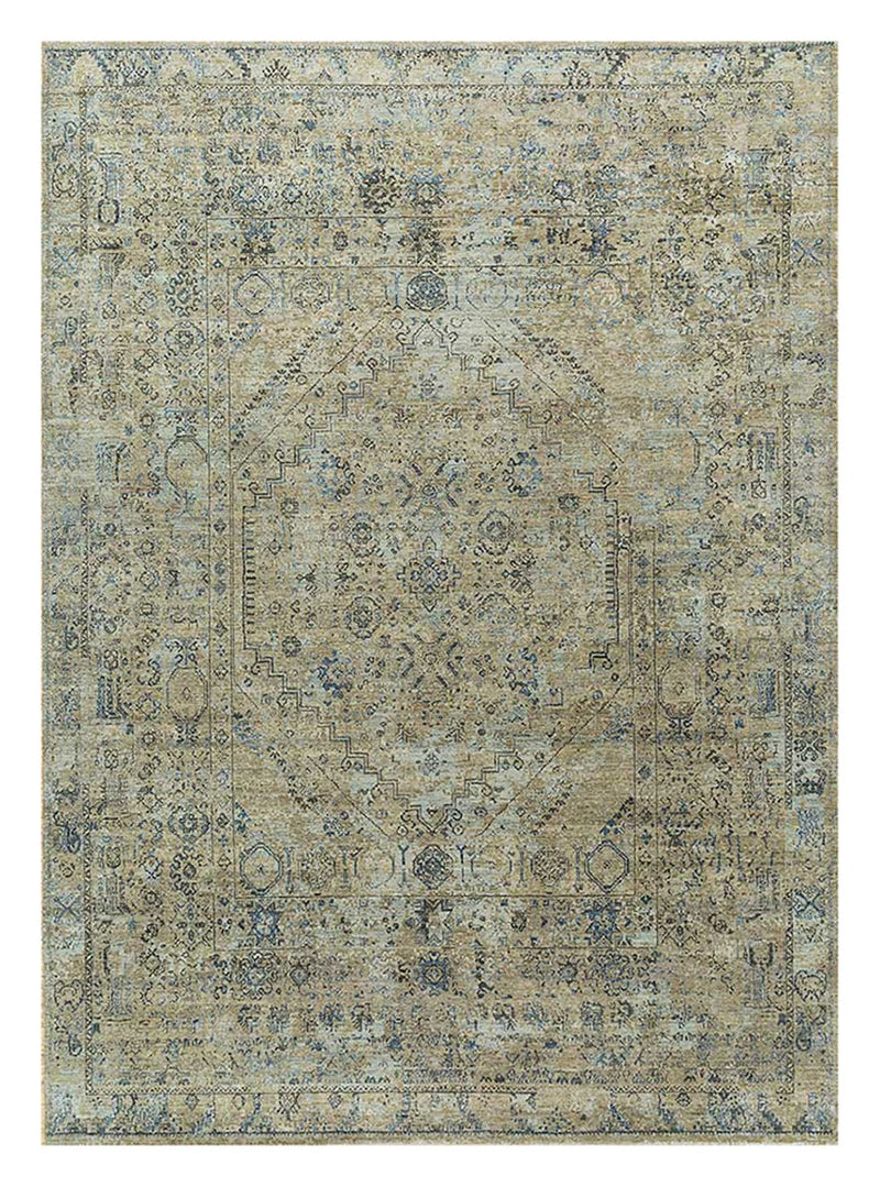 Alfombra de lana - 240 x 170 cm - verde menta