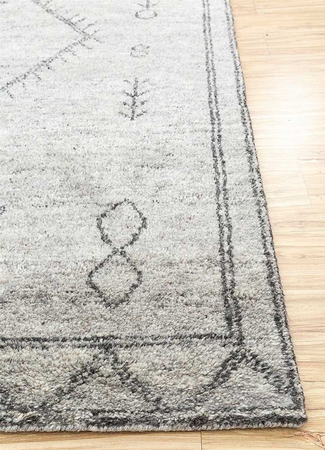 Alfombra de lana - 240 x 150 cm - beige