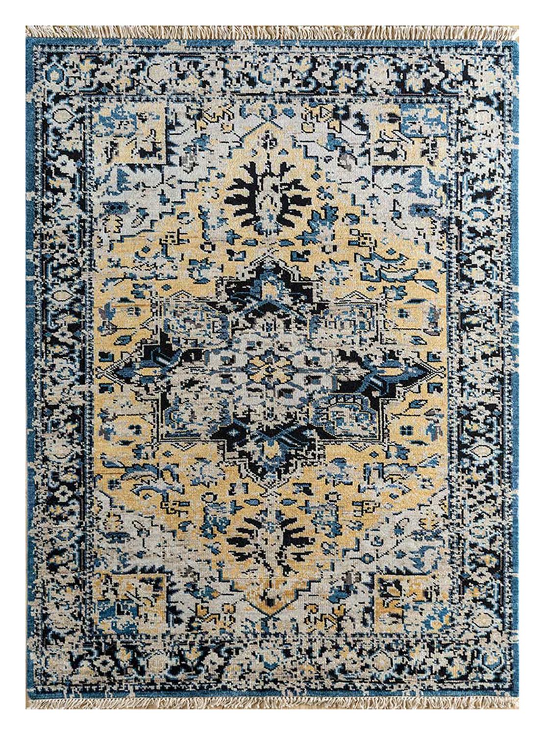 Alfombra de lana - 300 x 200 cm - turquesa