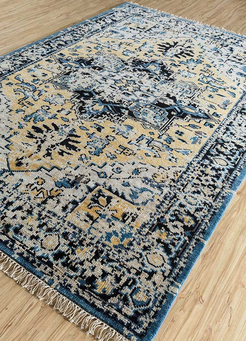 Alfombra de lana - 300 x 200 cm - turquesa