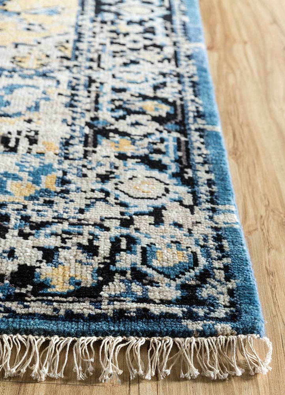 Alfombra de lana - 300 x 200 cm - turquesa