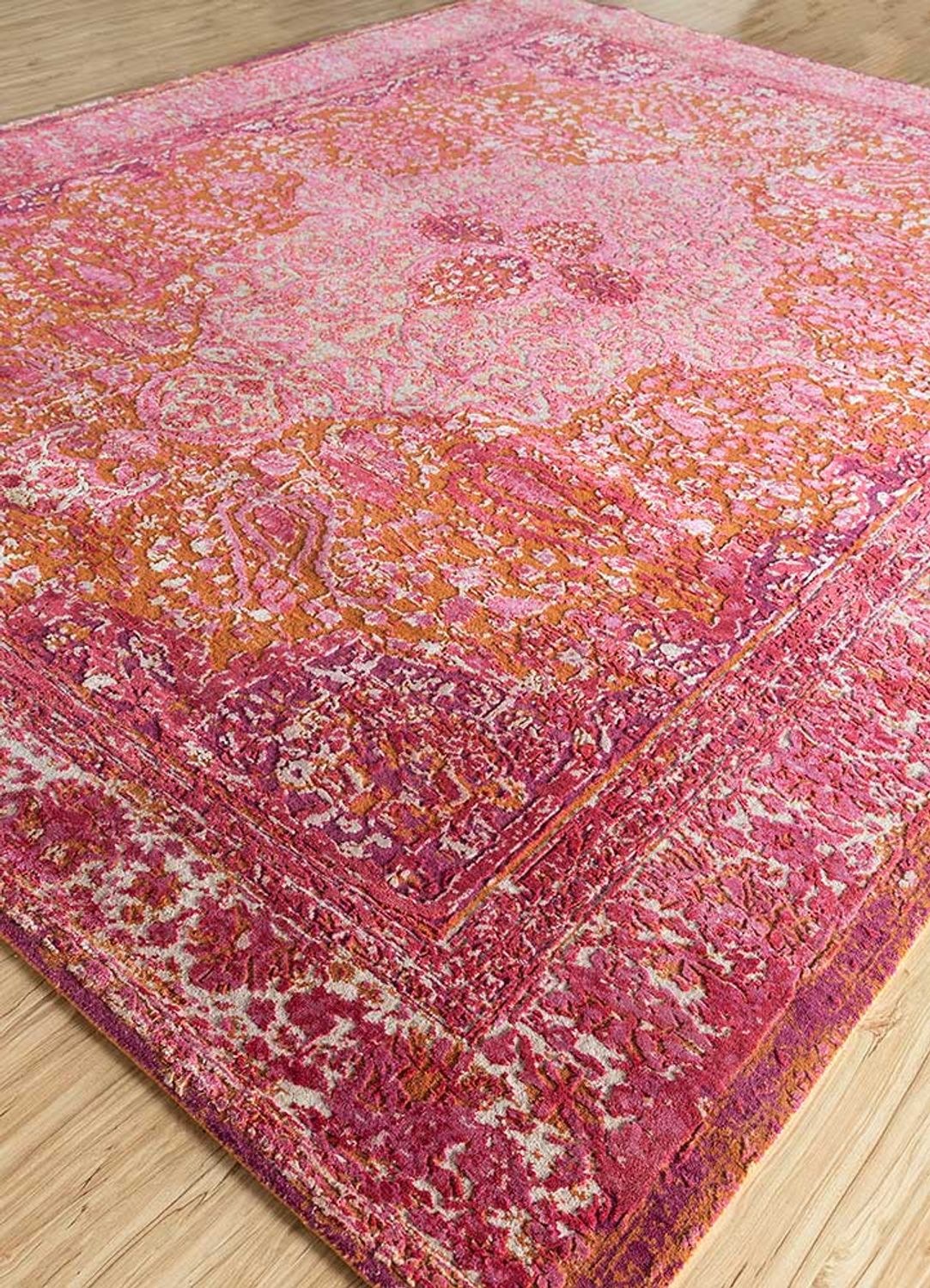 Alfombra de lana - 300 x 240 cm - rojo claro