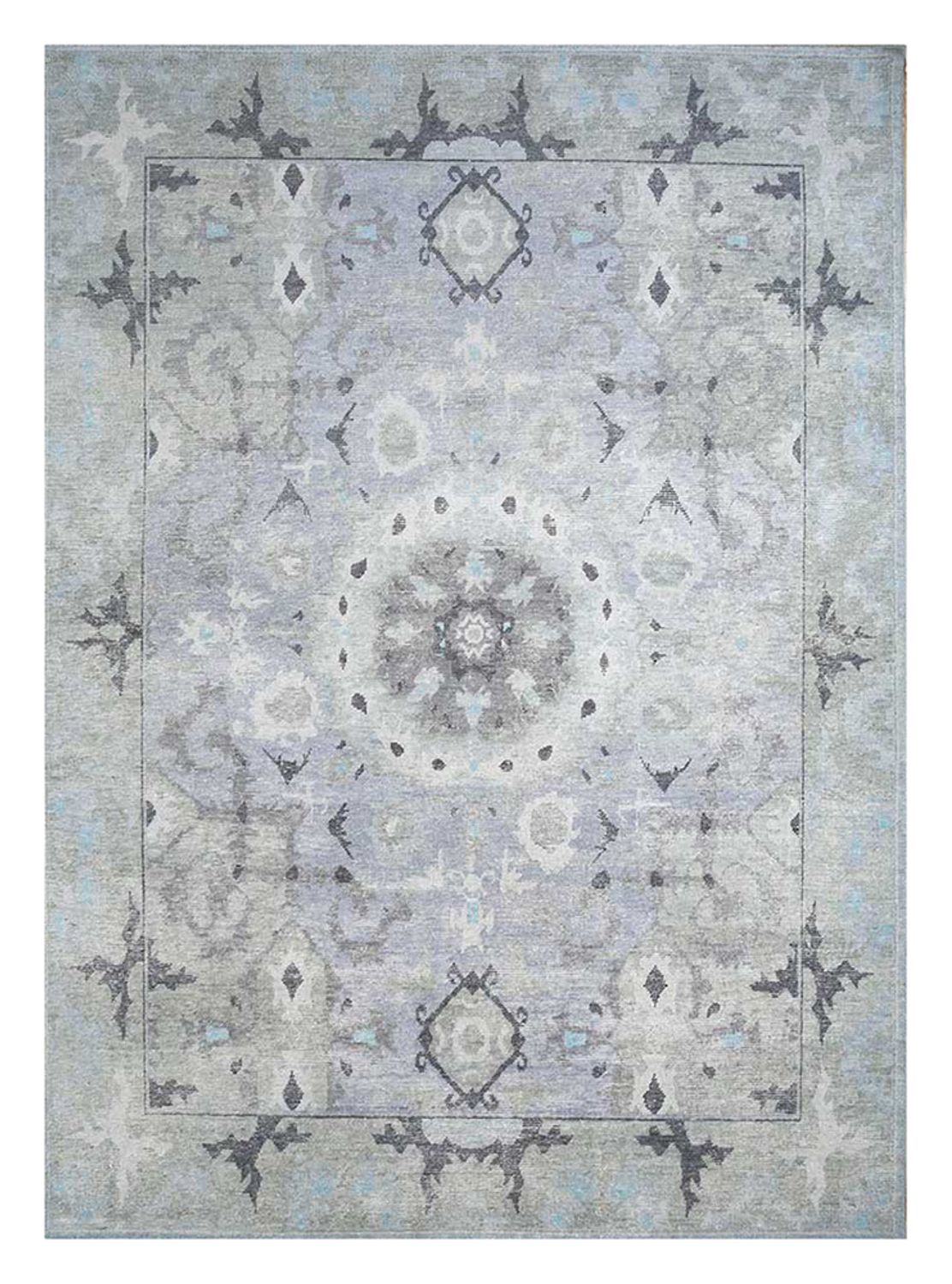 Alfombra de lana - 360 x 270 cm - plata