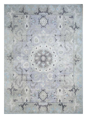 Alfombra de lana - 360 x 270 cm - plata