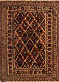 Alfombra de lana cuadrado  - 120 x 120 cm - oro