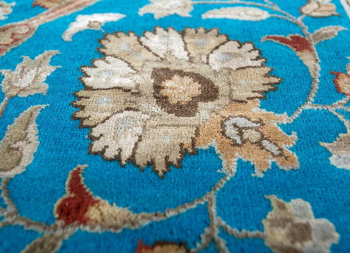 Alfombra de lana - 300 x 240 cm - azul