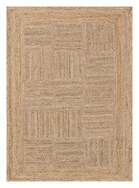 Alfombra de yute - 200 x 140 cm - natural