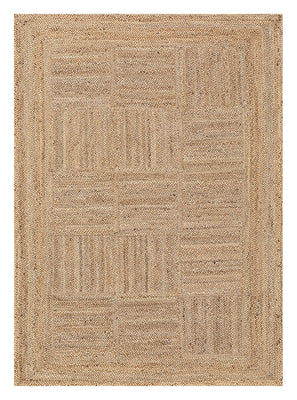 Alfombra de yute - 200 x 140 cm - natural