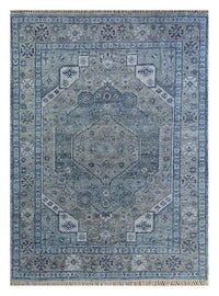 Alfombra de lana - 300 x 200 cm - azul oscuro