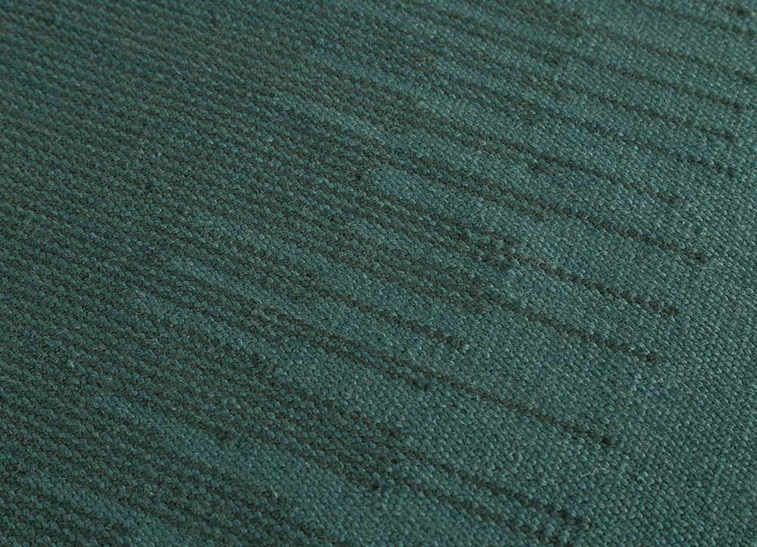 Alfombra de lana - 240 x 150 cm - verde oscuro