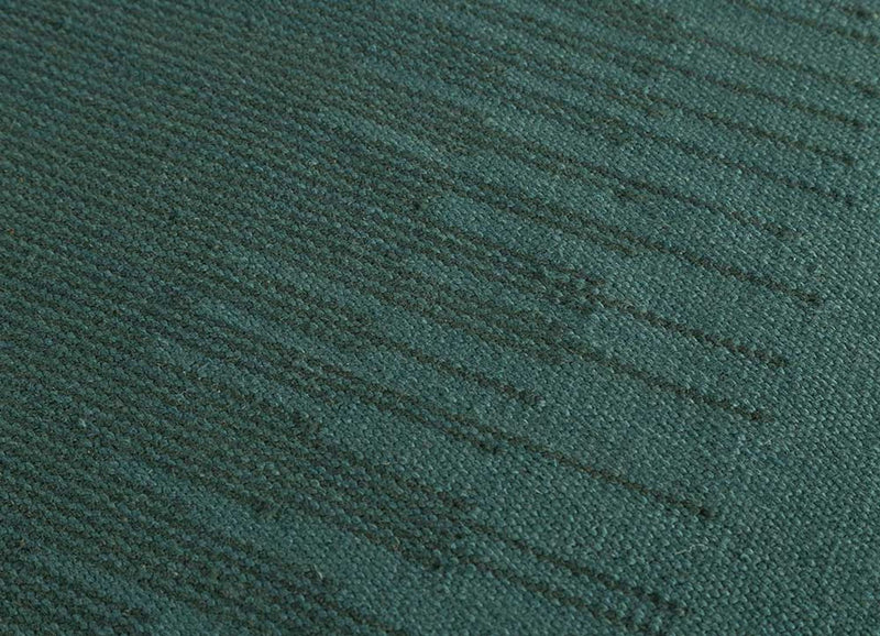 Alfombra de lana - 240 x 150 cm - verde oscuro