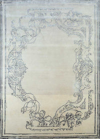 Alfombra de lana - 300 x 240 cm - crema