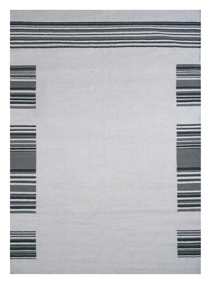 Alfombra de lana - 240 x 150 cm - gris claro