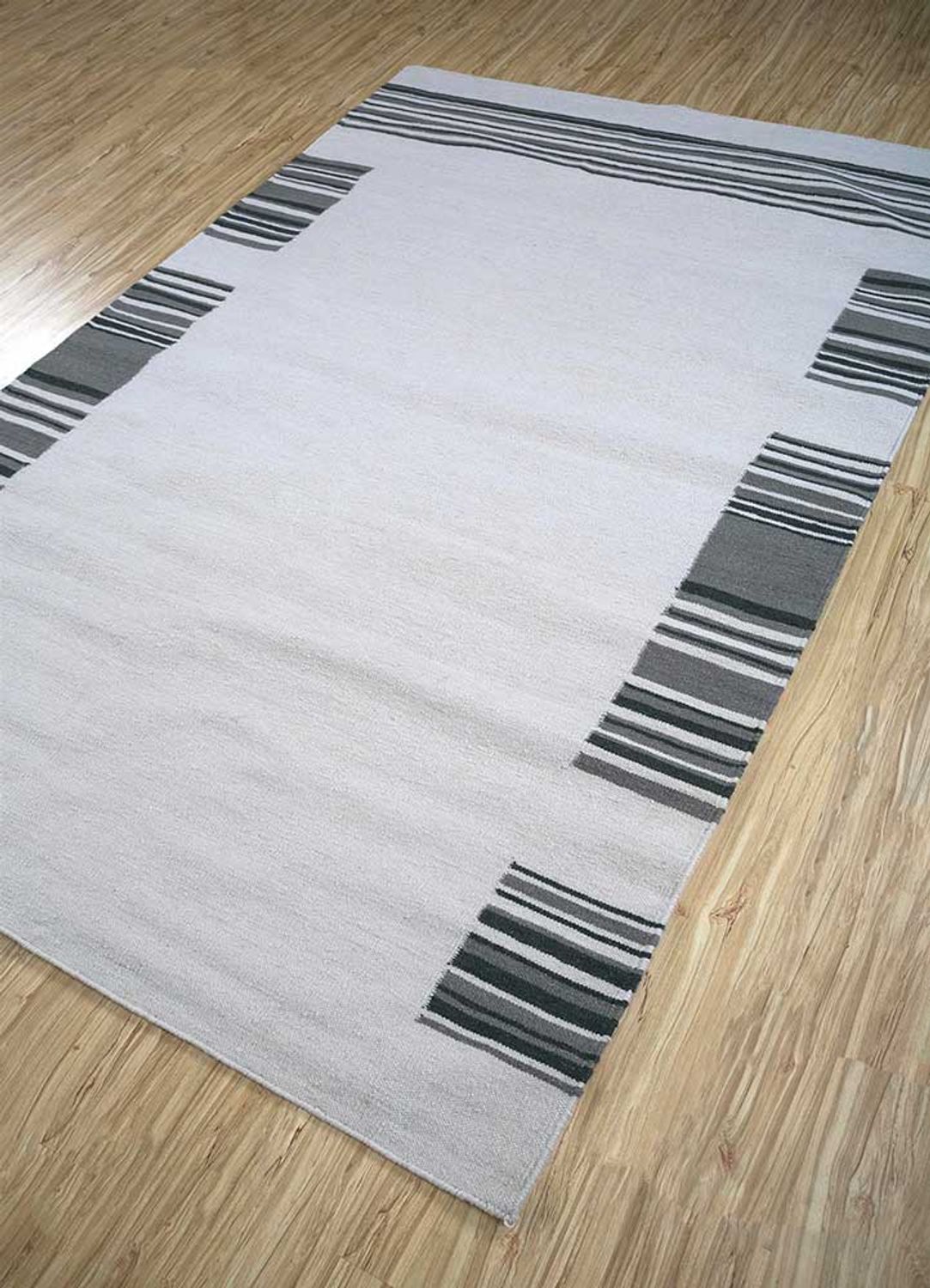 Alfombra de lana - 240 x 150 cm - gris claro