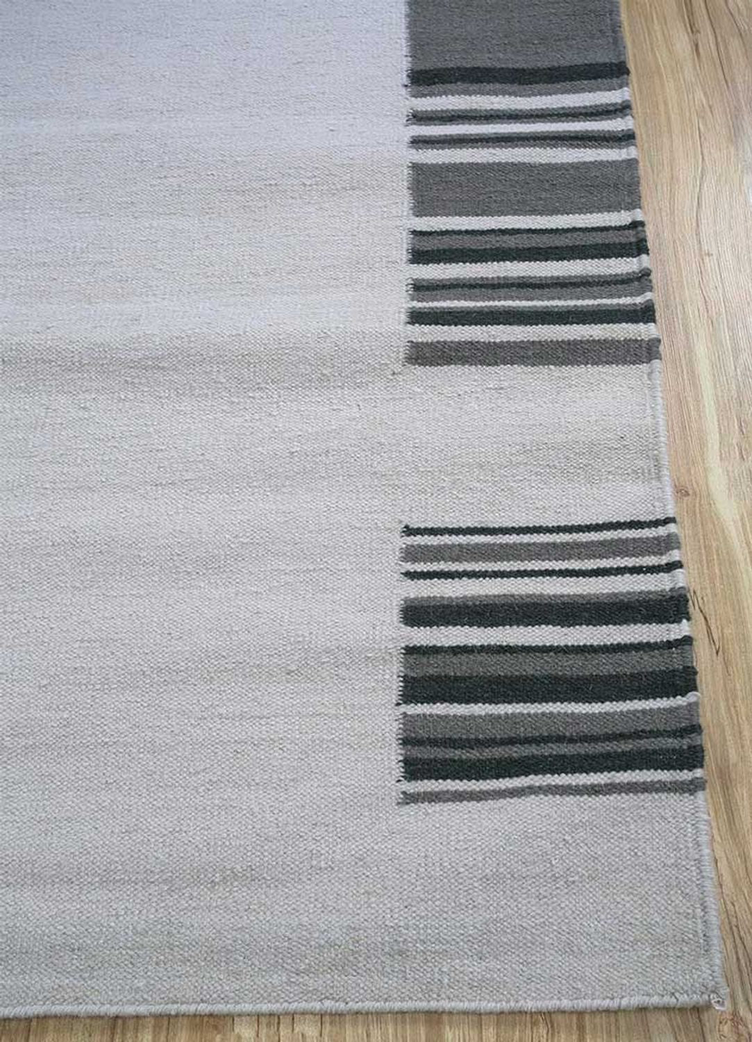 Alfombra de lana - 240 x 150 cm - gris claro