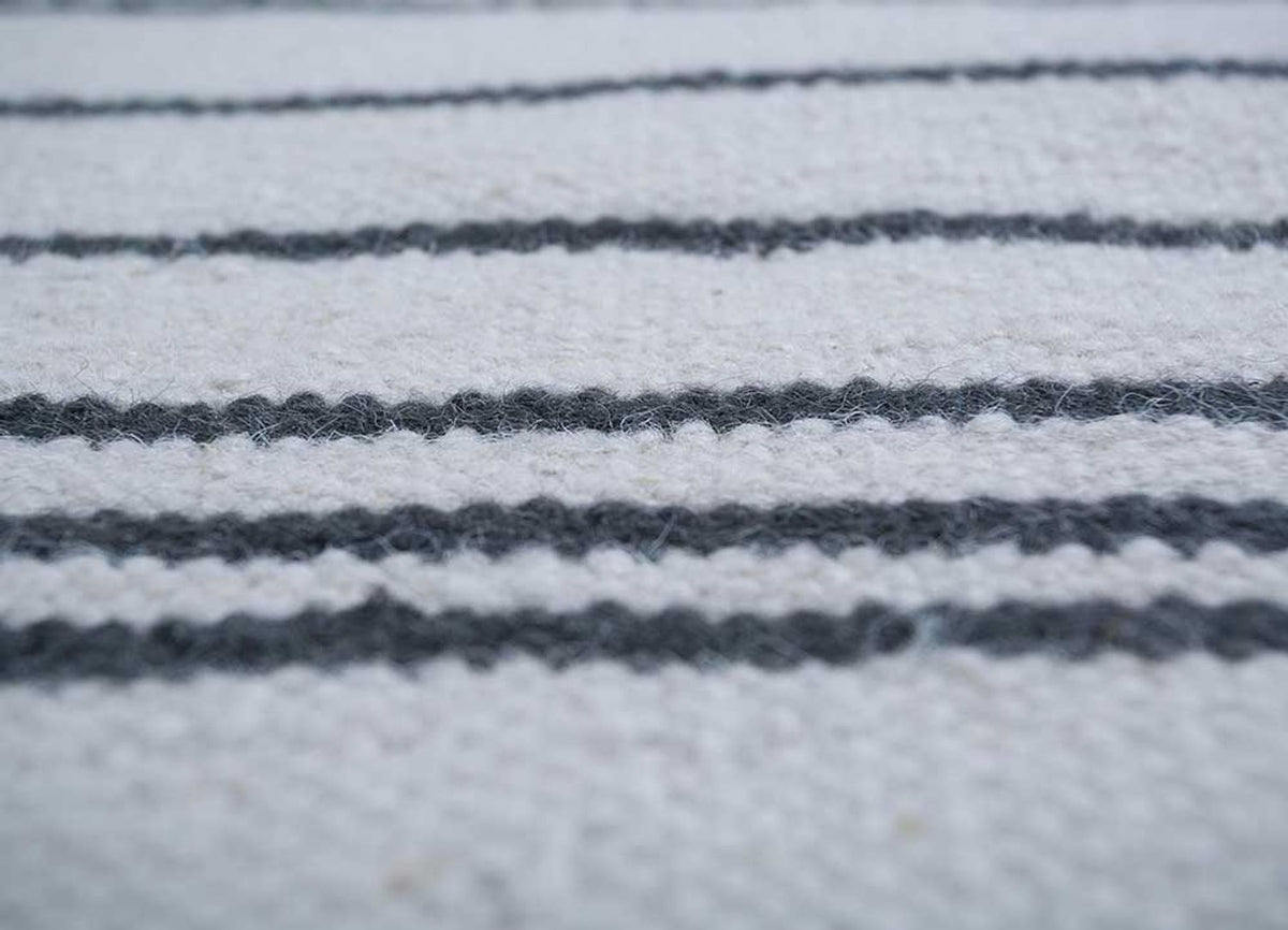 Alfombra de lana - 240 x 150 cm - gris claro