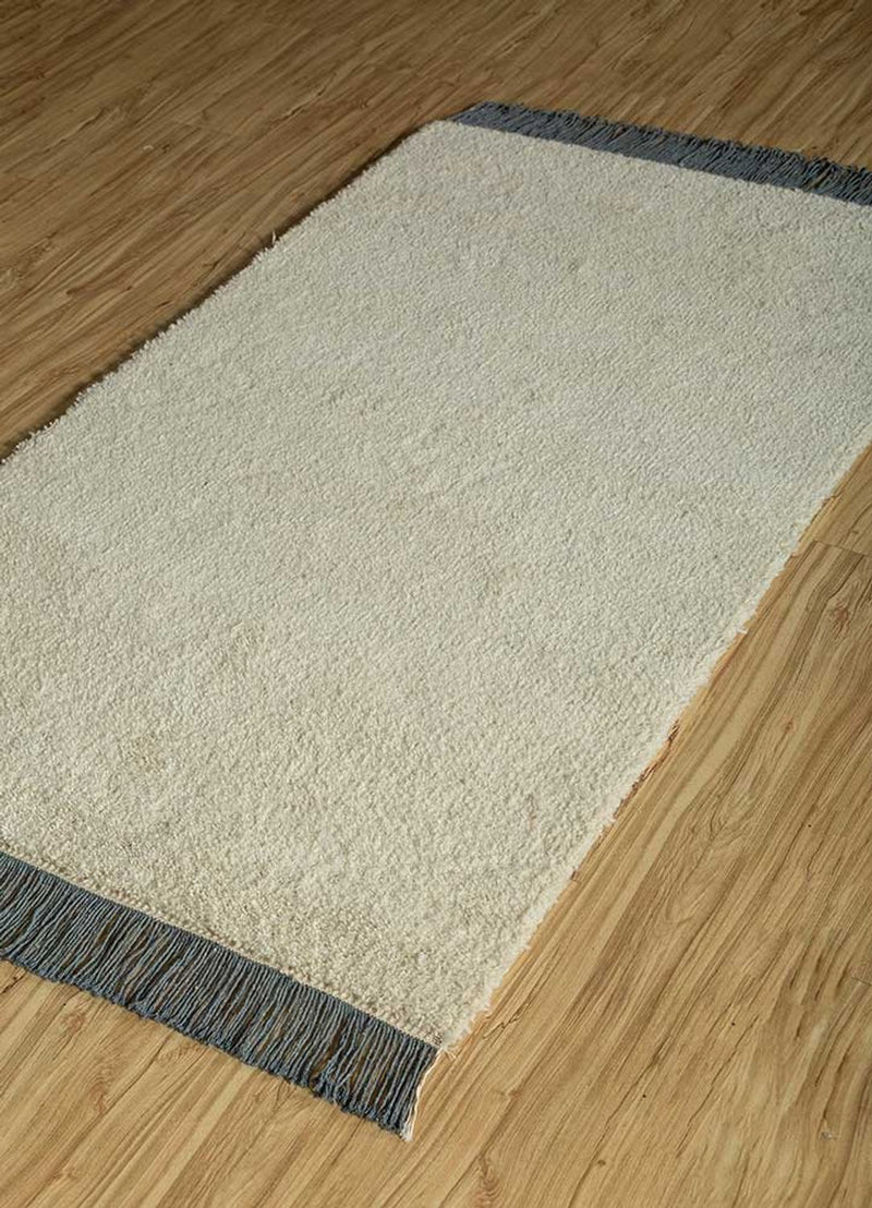 Alfombra de lana - 150 x 90 cm - arena