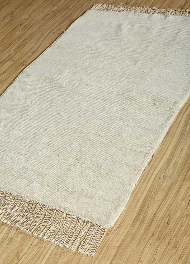 Alfombra de lana - 150 x 90 cm - arena