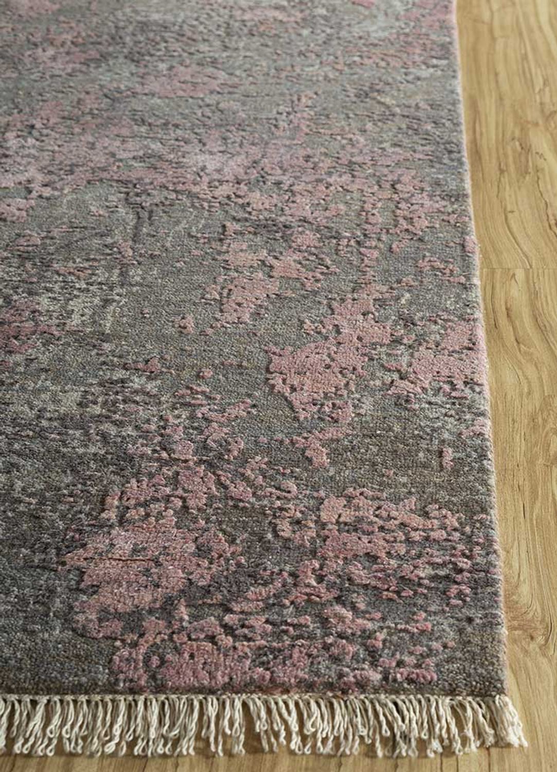 Alfombra de pasillo Alfombra de lana - 240 x 75 cm - gris