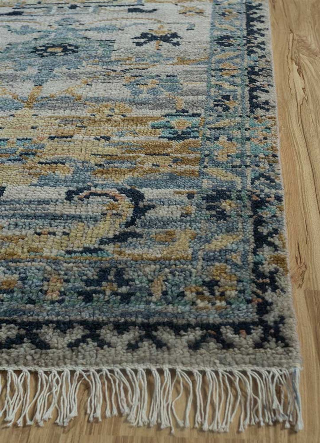 Alfombra de lana - 300 x 240 cm - azul marino