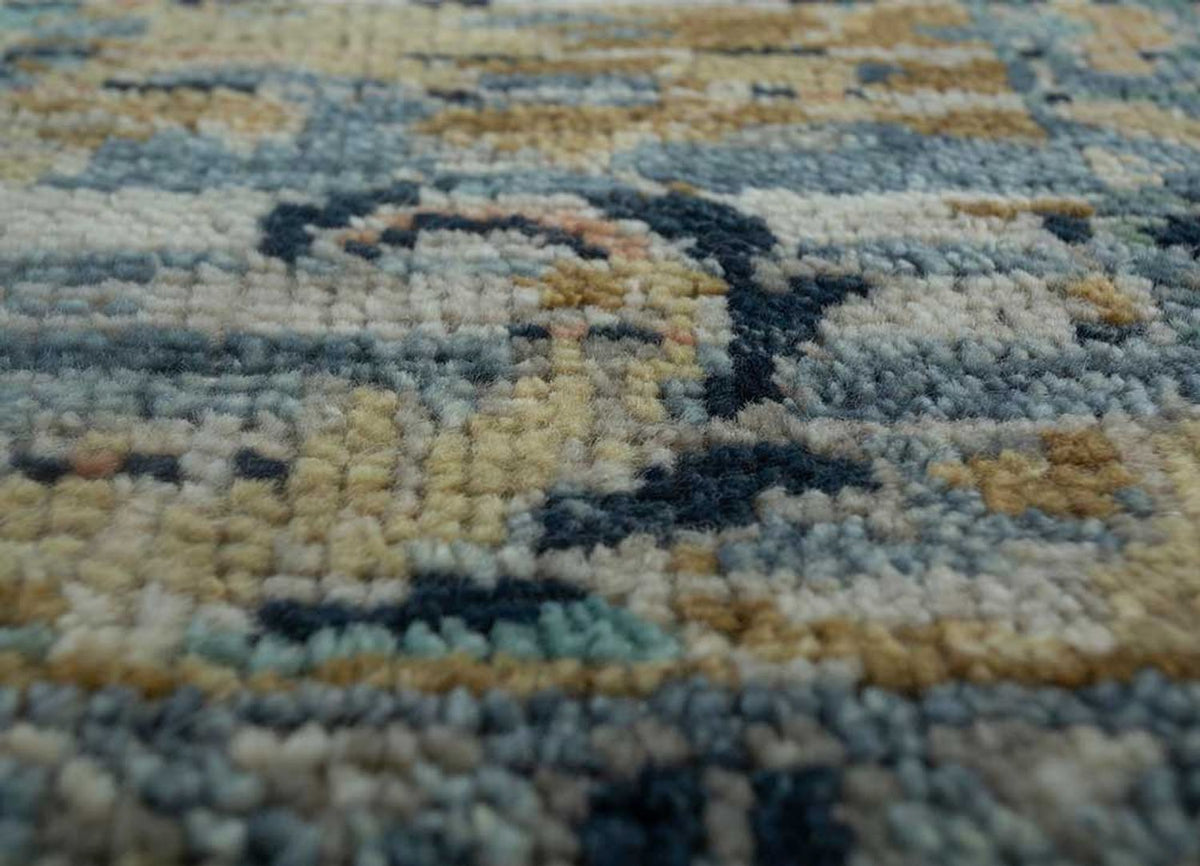 Alfombra de lana - 300 x 240 cm - azul marino