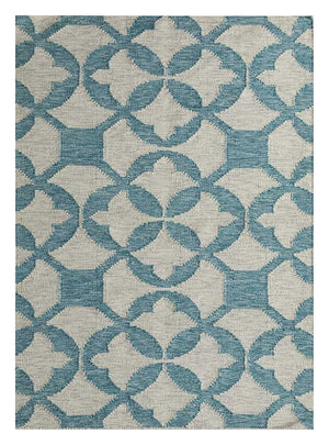 Alfombra de lana - 300 x 240 cm - turquesa