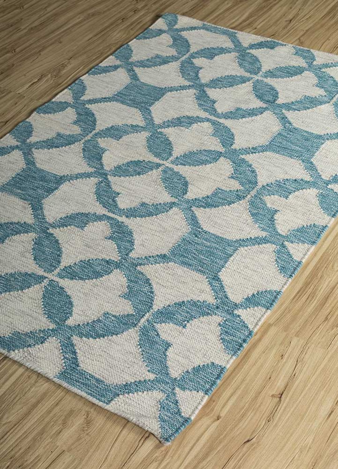 Alfombra de lana - 300 x 240 cm - turquesa