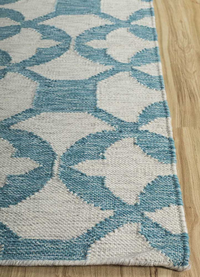 Alfombra de lana - 300 x 240 cm - turquesa