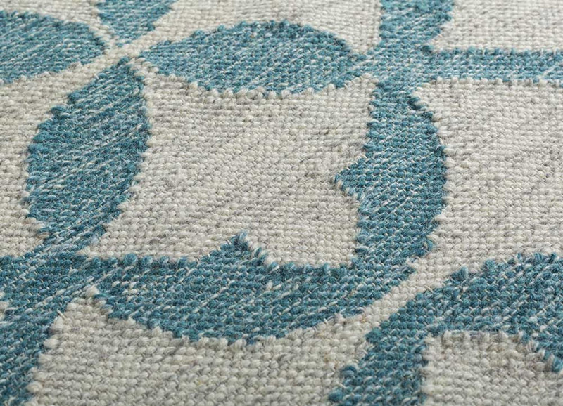 Alfombra de lana - 300 x 240 cm - turquesa