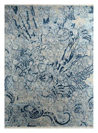 Alfombra de lana - 300 x 240 cm - azul