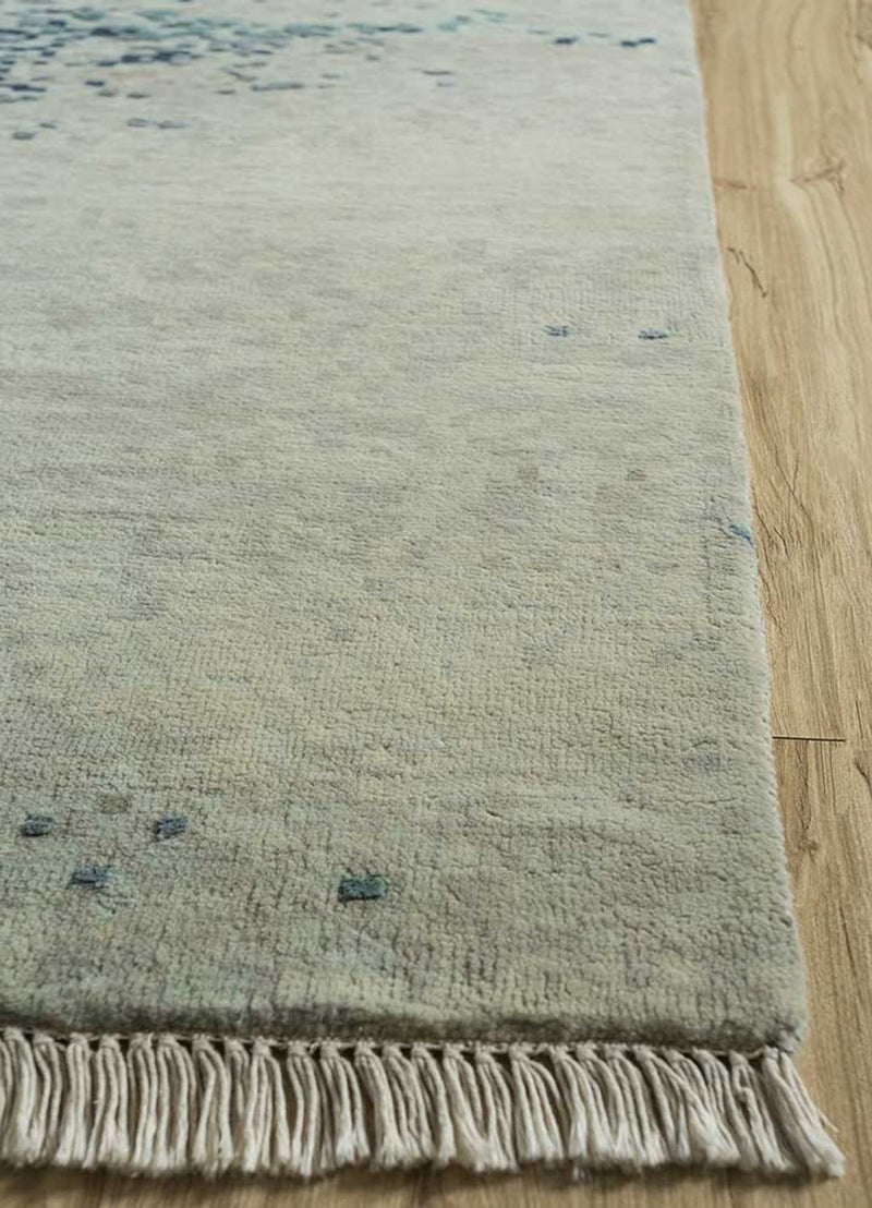 Alfombra de lana - 300 x 240 cm - azul