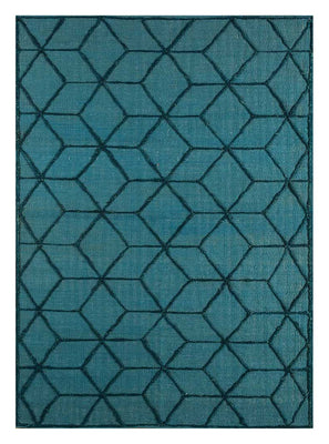 Alfombra de lana - 240 x 150 cm - azul marino