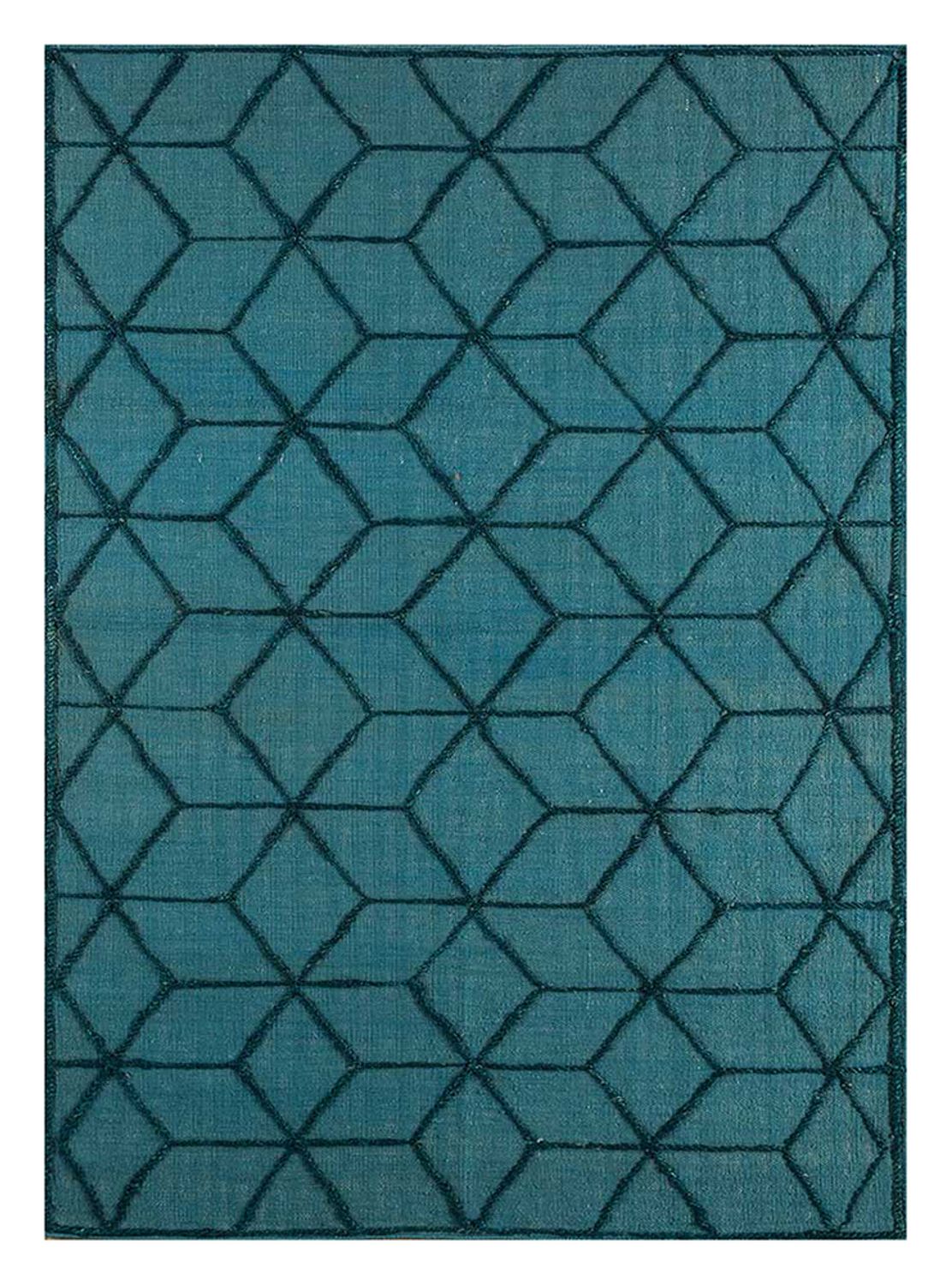 Alfombra de lana - 240 x 150 cm - azul marino