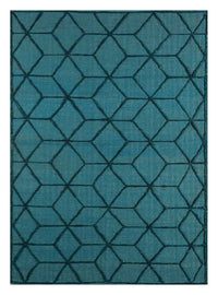 Alfombra de lana - 240 x 150 cm - azul marino