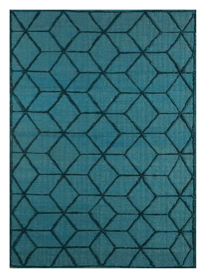 Alfombra de lana - 240 x 150 cm - azul marino