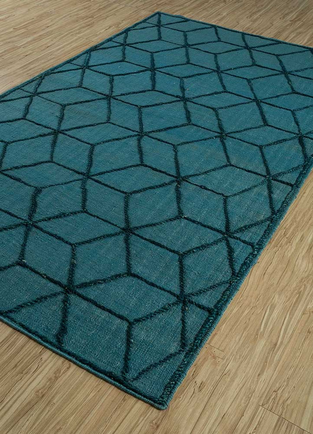 Alfombra de lana - 240 x 150 cm - azul marino
