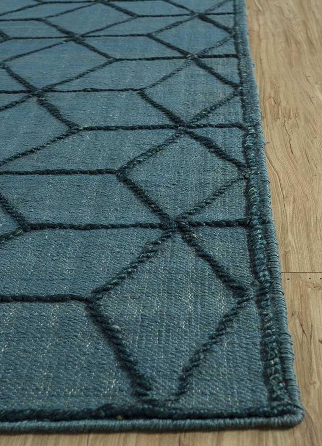Alfombra de lana - 240 x 150 cm - azul marino