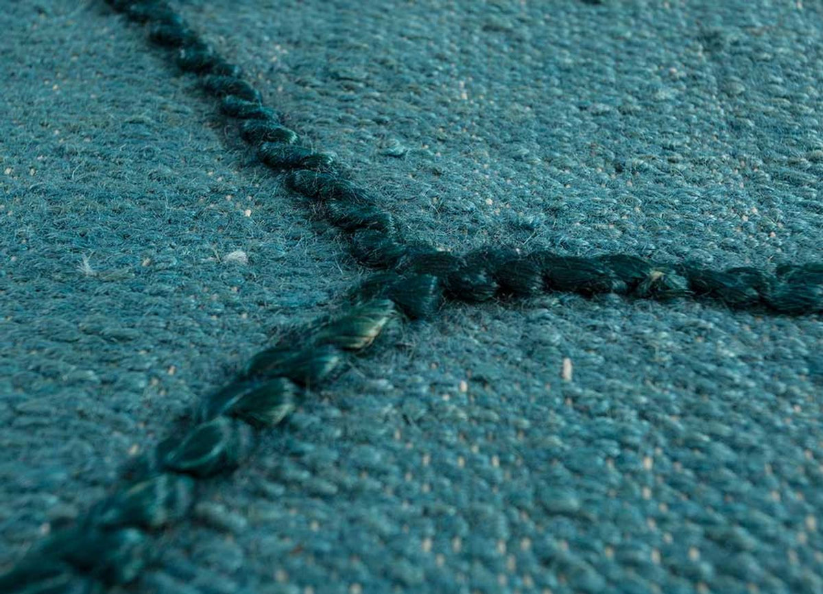 Alfombra de lana - 240 x 150 cm - azul marino