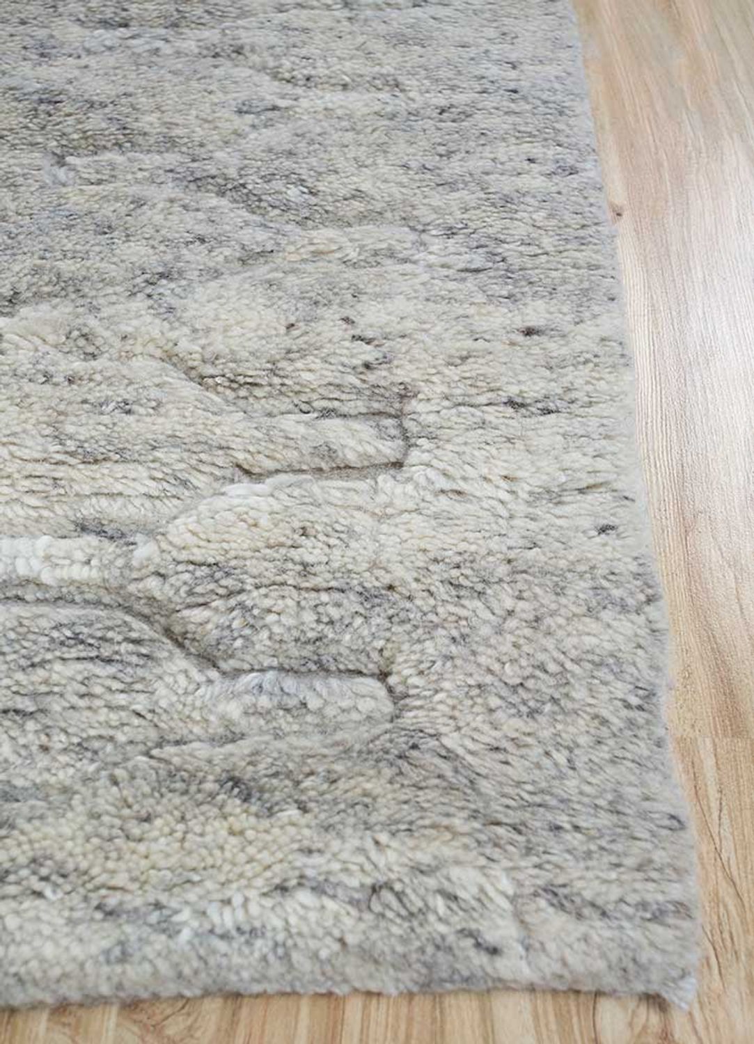 Alfombra de lana - 300 x 240 cm - gris claro